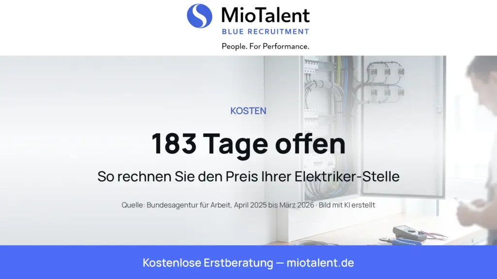 Offene Elektriker-Stelle: So rechnen Sie den Preis