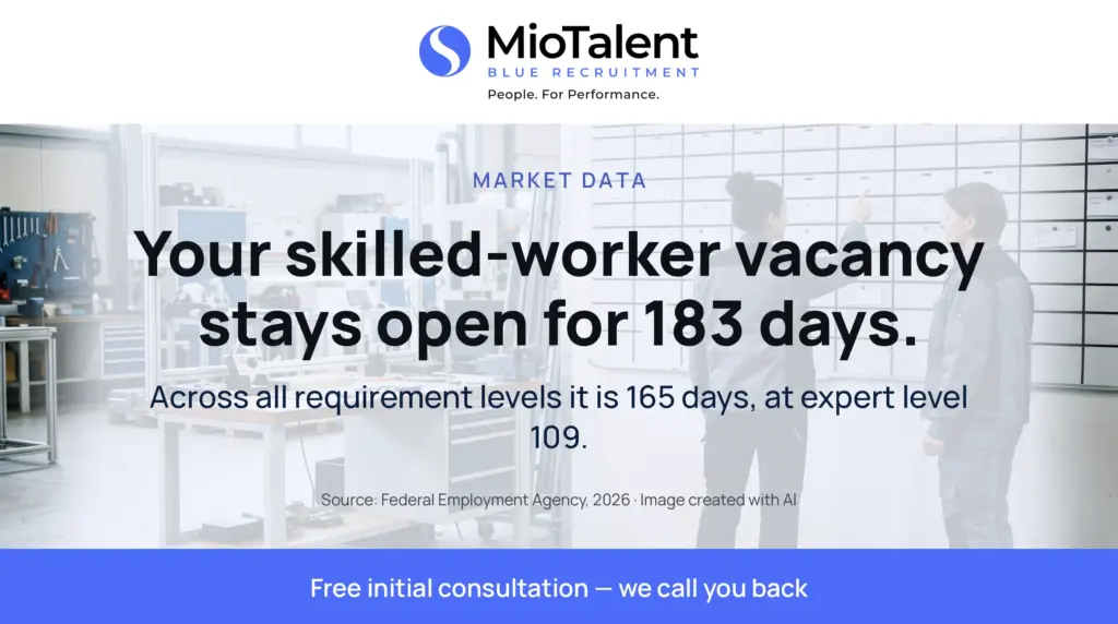 Finding staff: the lead time decides