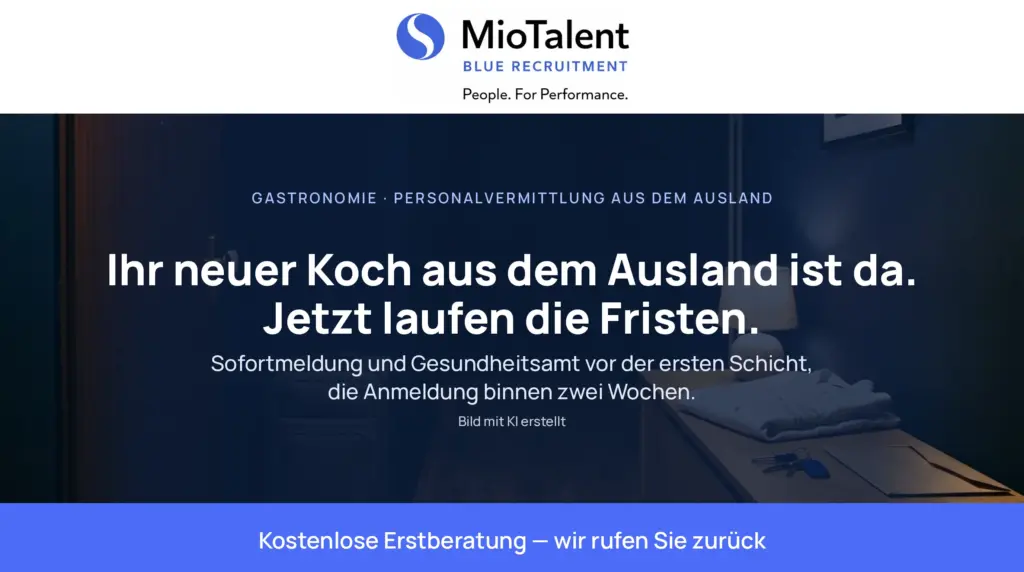 Mitarbeiter aus dem Ausland: Die Fristen laufen ab Ankunft